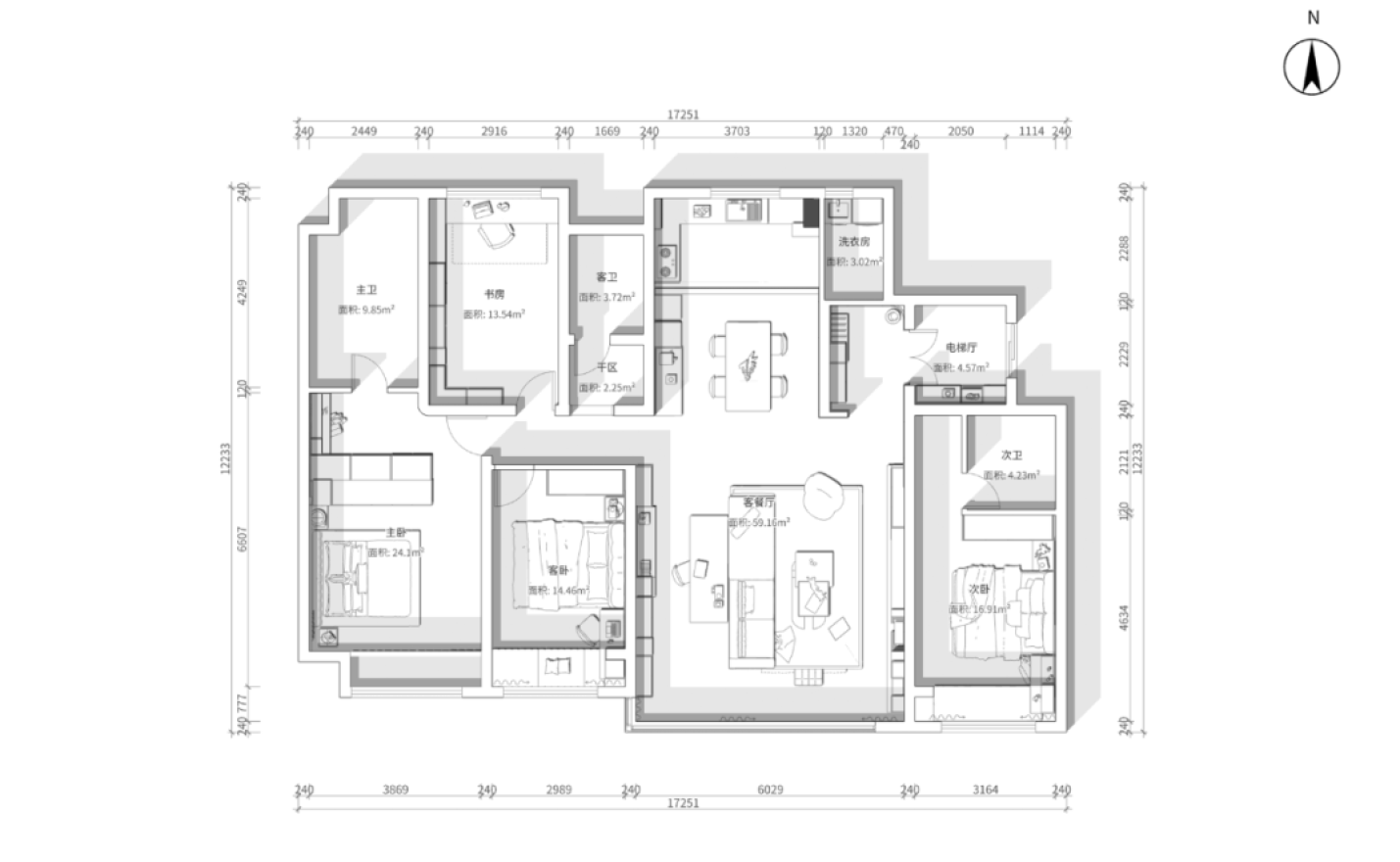 未嘉定制｜185m²笠泽之星，设计方案分享