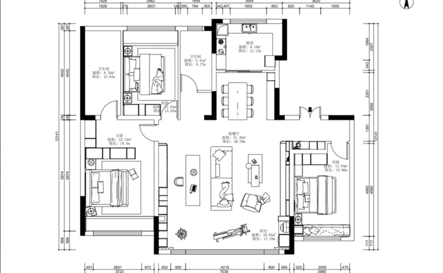 未嘉定制｜160m²笠泽之星，设计方案分享