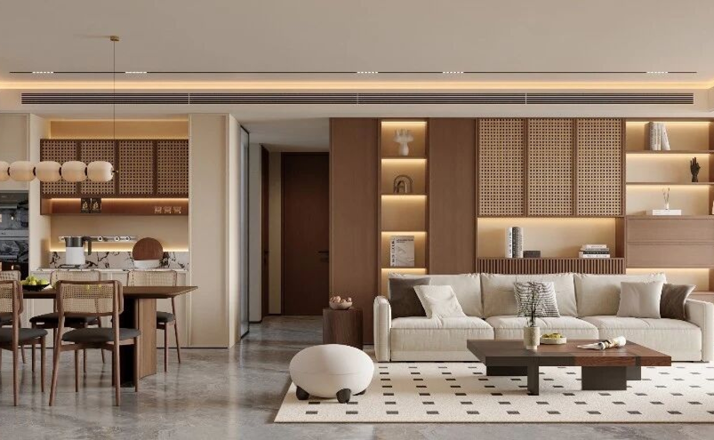 未嘉定制｜168㎡华润置地润宸，中古风设计方案分享