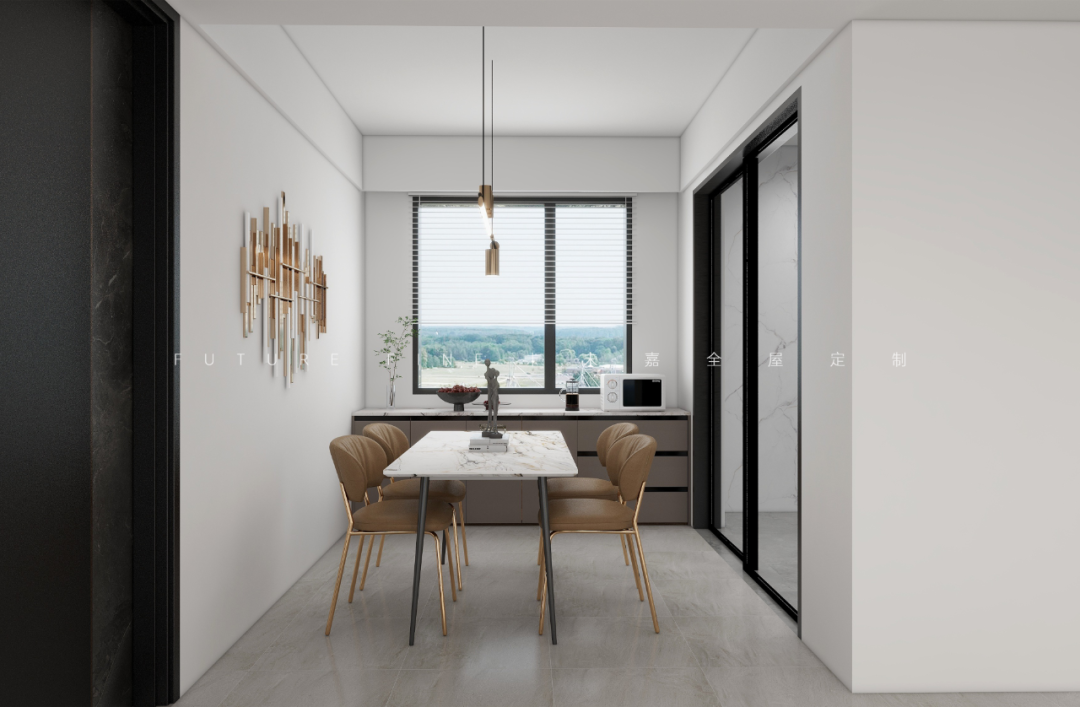 未嘉定制｜134m²星河盛世，设计方案分享(图4)