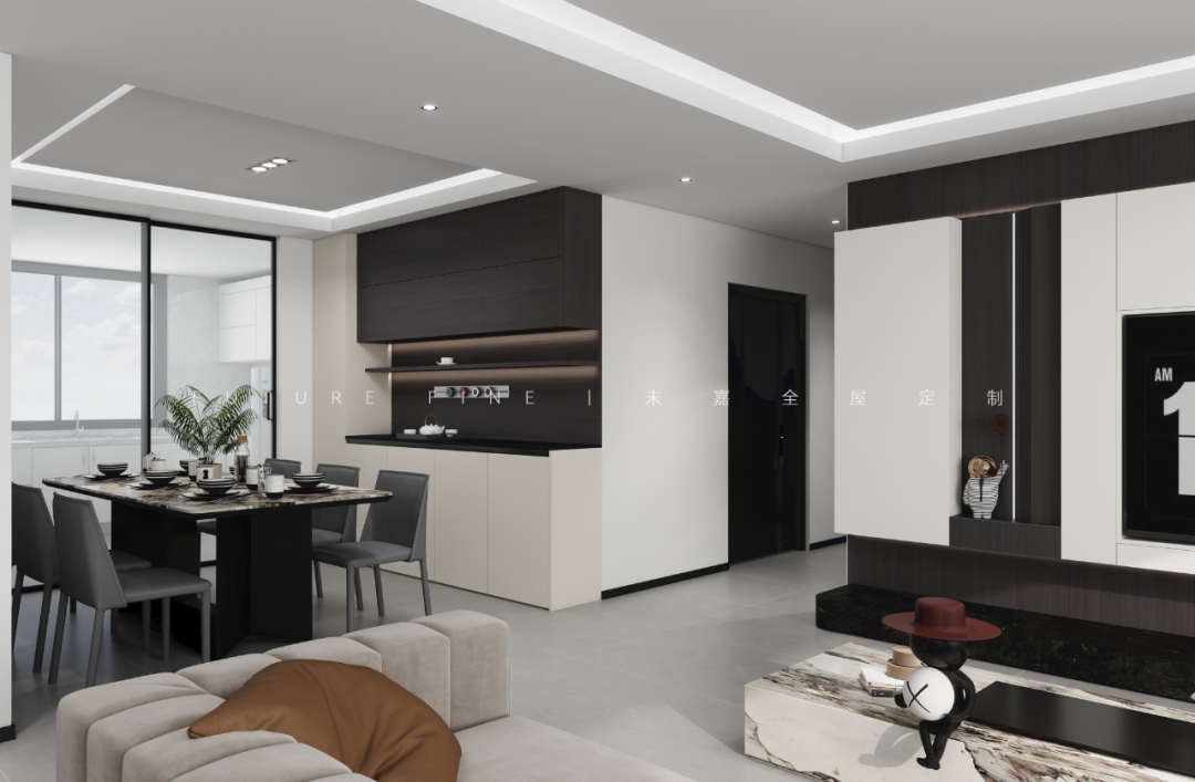 未嘉定制｜160m²笠泽之星，设计方案分享(图7)
