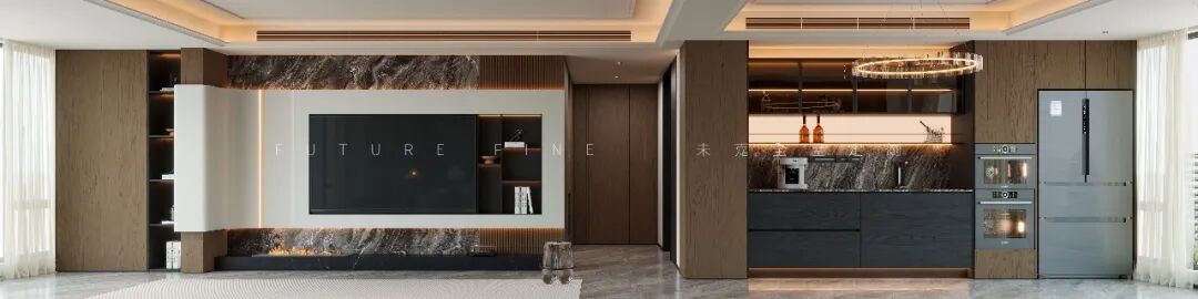 未嘉定制｜188m²金狮印象苑，设计方案分享(图1)