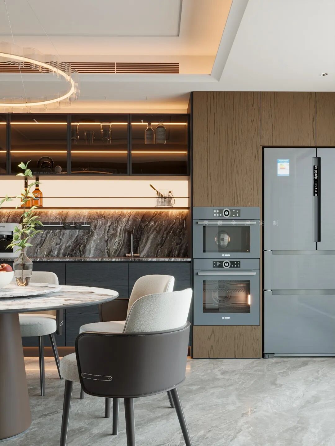 未嘉定制｜188m²金狮印象苑，设计方案分享(图4)