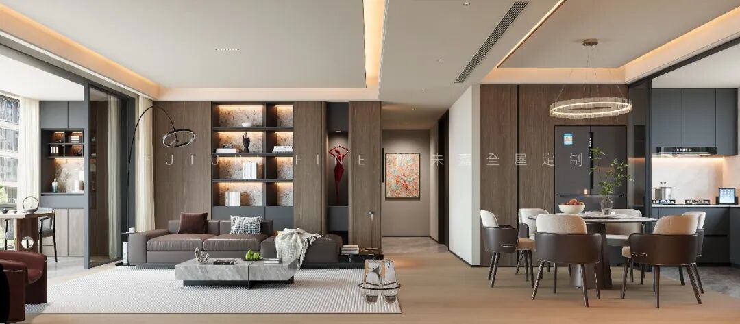 未嘉定制 | 拾月璟庭197m²,意式极简设计方案(图1)