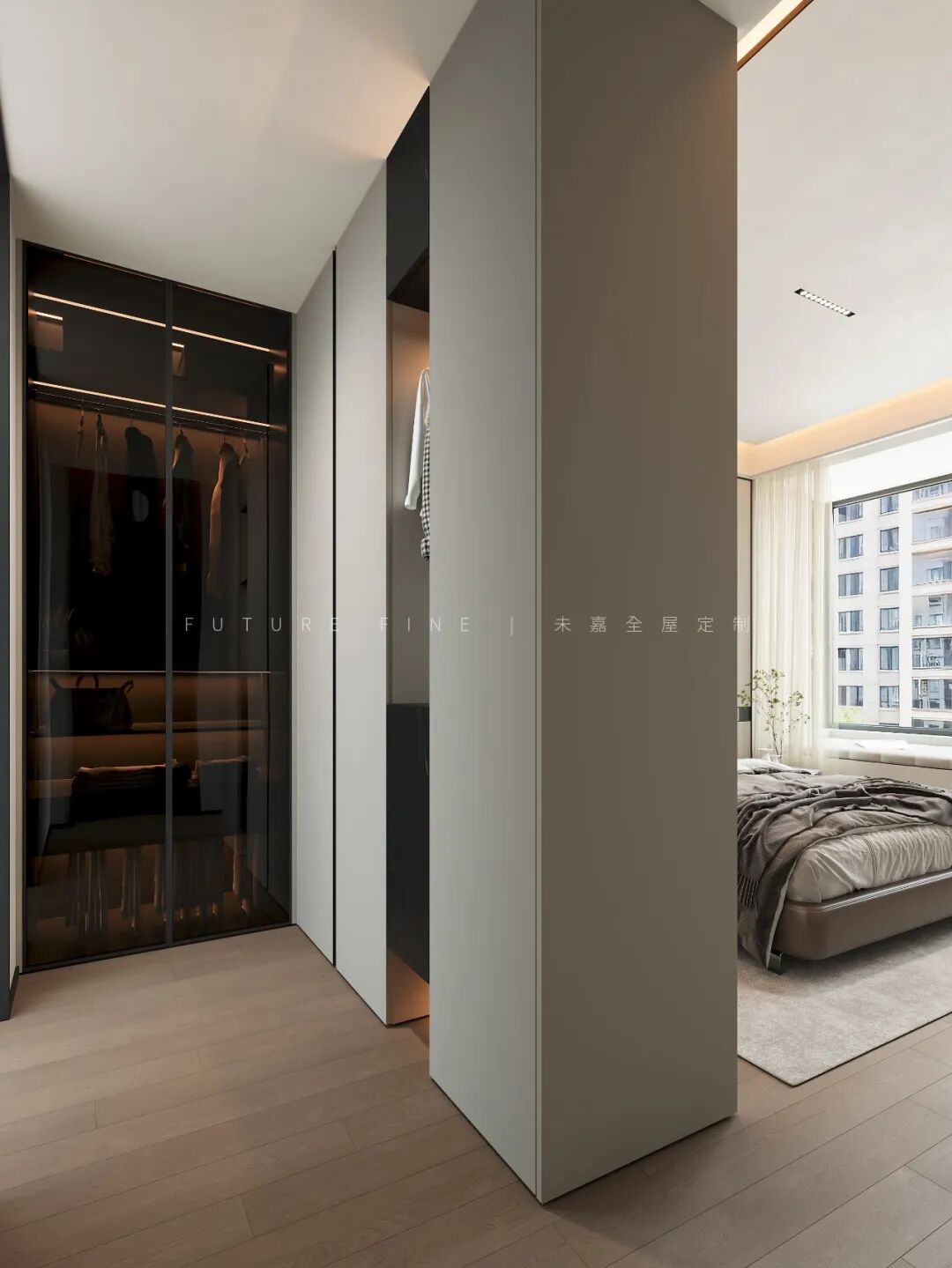 未嘉定制 | 拾月璟庭197m²,意式极简设计方案(图8)